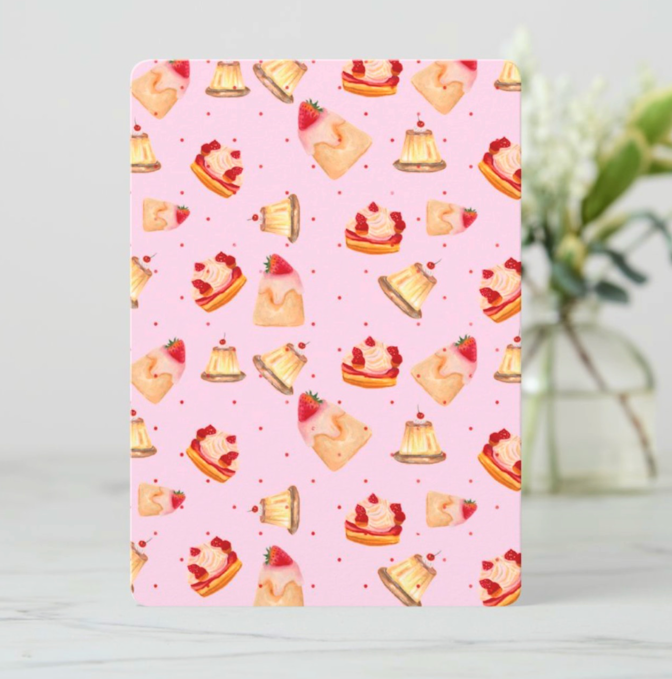 Motif desserts roses
