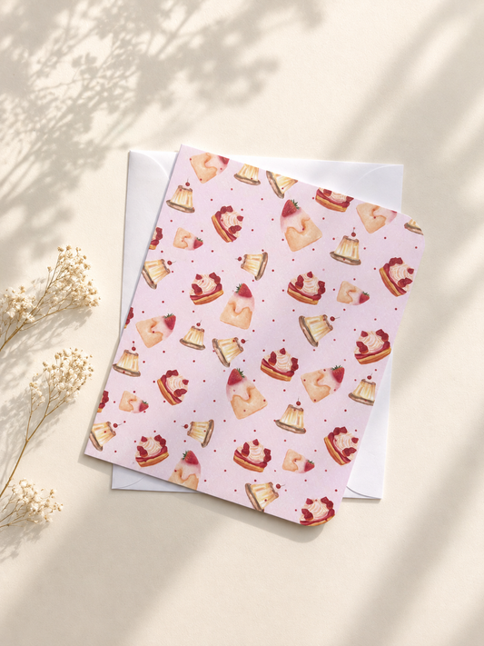 Pink dessert pattern