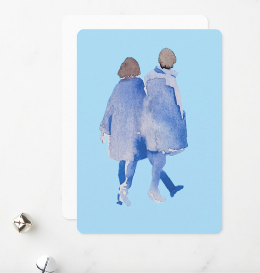 Couple bleu